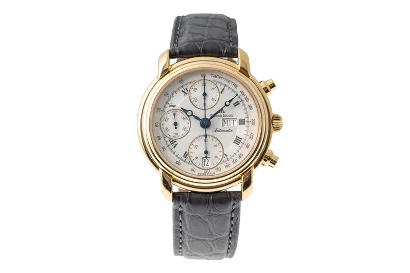 Maurice Lacroix Croneo chronograph gilt-brass automatic men's watch 39353 [2605554]