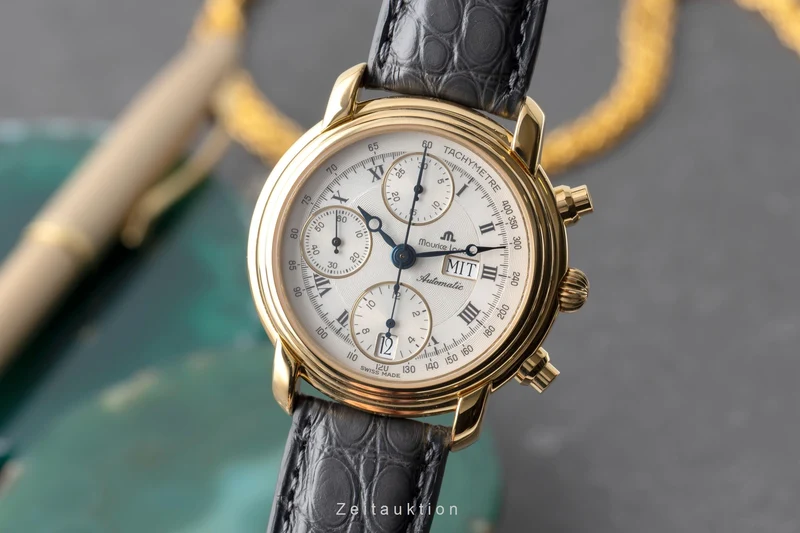 Maurice Lacroix Croneo chronograph gilt-brass automatic men's watch 39353 [2605554]