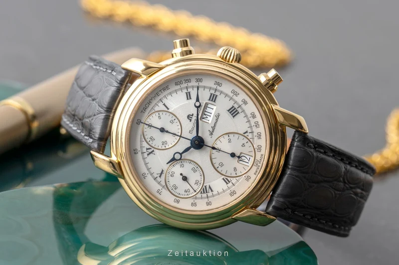 Maurice Lacroix Croneo chronograph gilt-brass automatic men's watch 39353 [2605554]