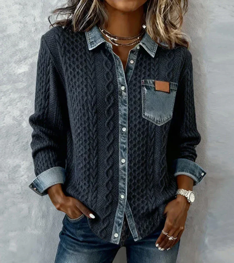 Elena Top – Warme Eleganz