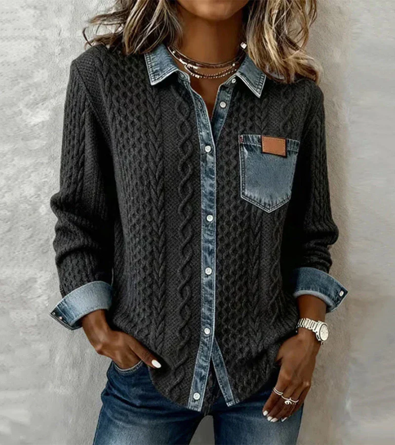 Elena Top – Warme Eleganz