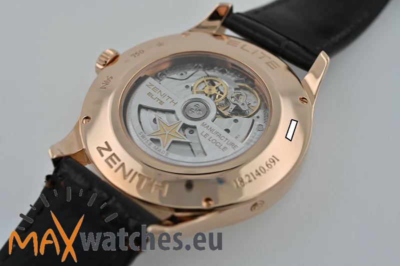 Zenith Elite Captain Moonphase Big Date 18k Rose Gold 18.2140.691 Service 01/2026