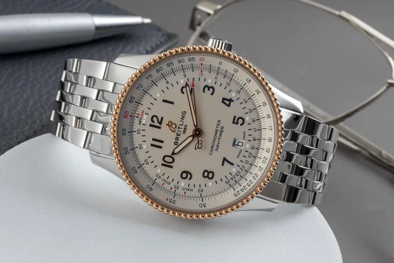 Breitling Navitimer steel / gold automatic men's watch U17326 [2605858]