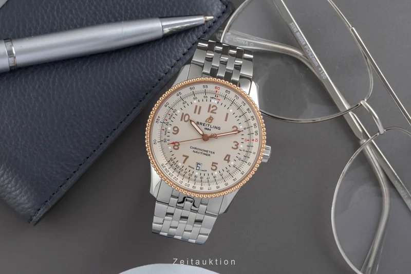Breitling Navitimer steel / gold automatic men's watch U17326 [2605858]