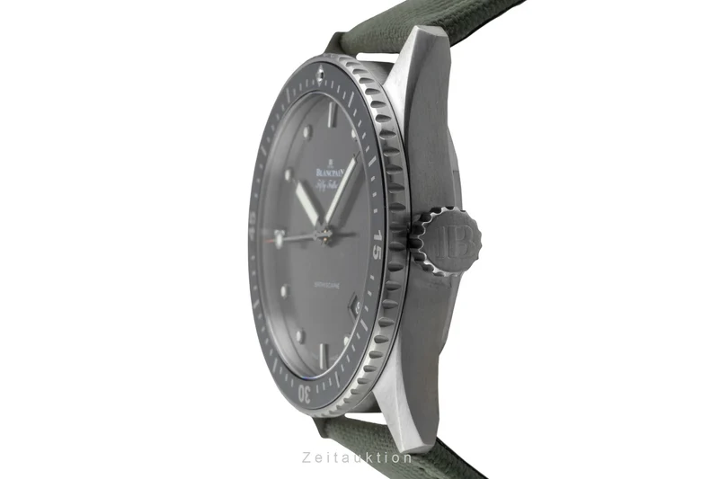 Blancpain Fifty Fathoms titanium automatic men's watch 5000-1210-G52A LP: 13300EUR [2605904]