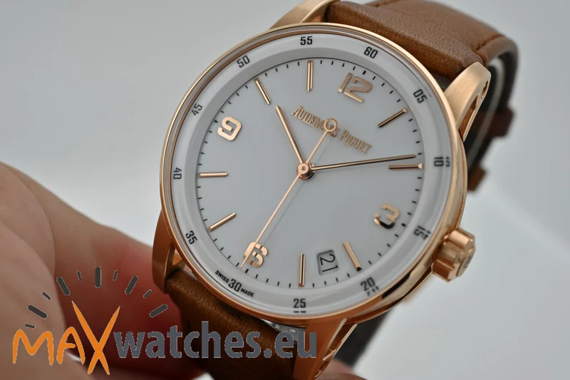 Audemars Piguet Code 11.59 18k Rose Gold white dial 15210OR