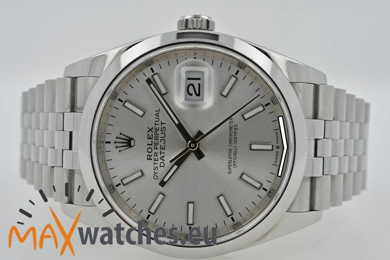 Rolex Oyster Perpetual Datejust Silver Dial Jubilee Bracelet 126200