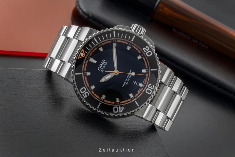 Oris Aquis Date steel automatic men's watch 01 733 7653 4128-07 8 26 01PEB [2605525]