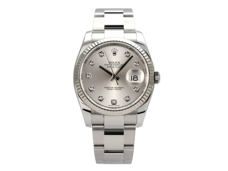 Rolex Datejust 36 Silber Diamant 116234