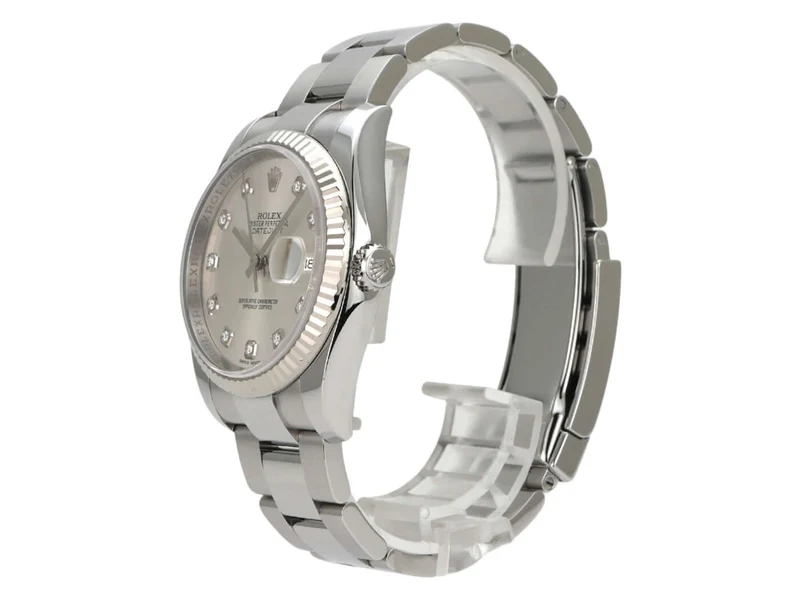 Rolex Datejust 36 Silber Diamant 116234