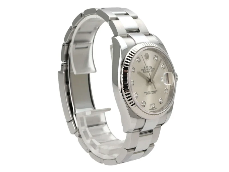 Rolex Datejust 36 Silber Diamant 116234