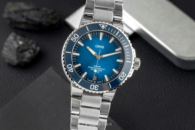 Oris Aquis Date steel automatic men's watch 01 400 7763 4135-07 8 24 09PEB [2605145]