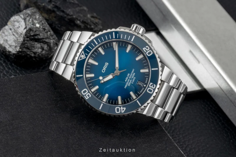Oris Aquis Date steel automatic men's watch 01 400 7763 4135-07 8 24 09PEB [2605145]