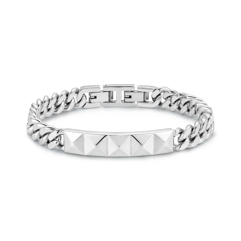 Armband mit facettierten ID-Gliedern