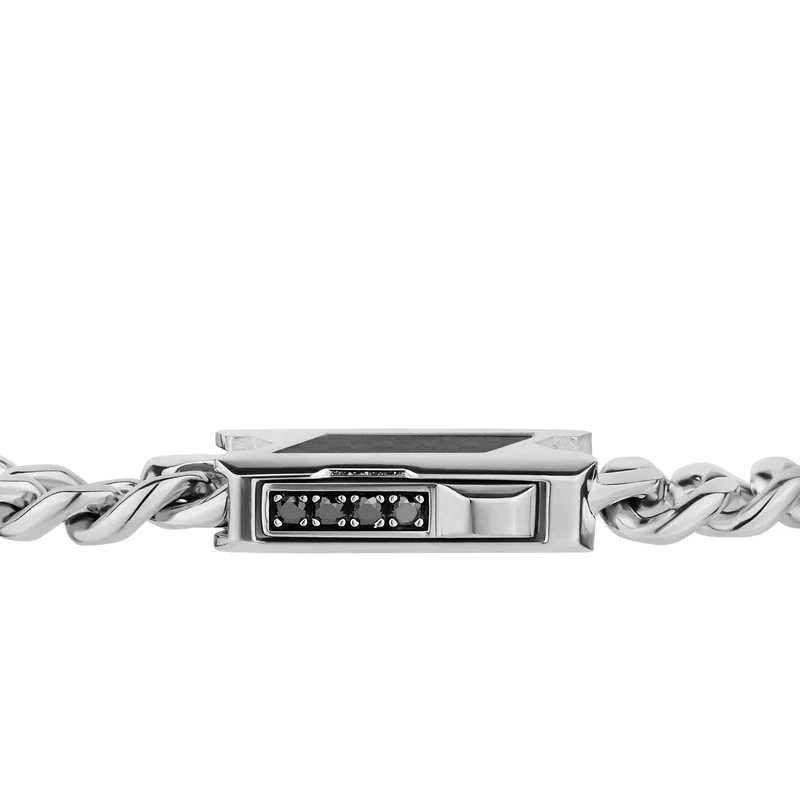 7 mm breite Kette aus Carbonfaser im „Cuban Link“-Stil