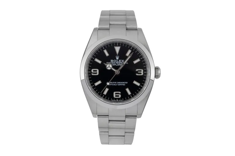 Rolex Explorer steel automatic men's watch 124270 [2605986]