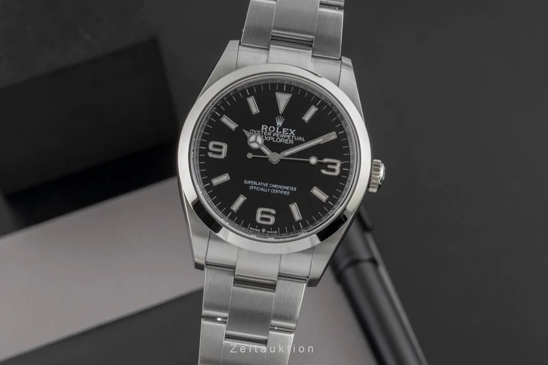 Rolex Explorer steel automatic men's watch 124270 [2605986]