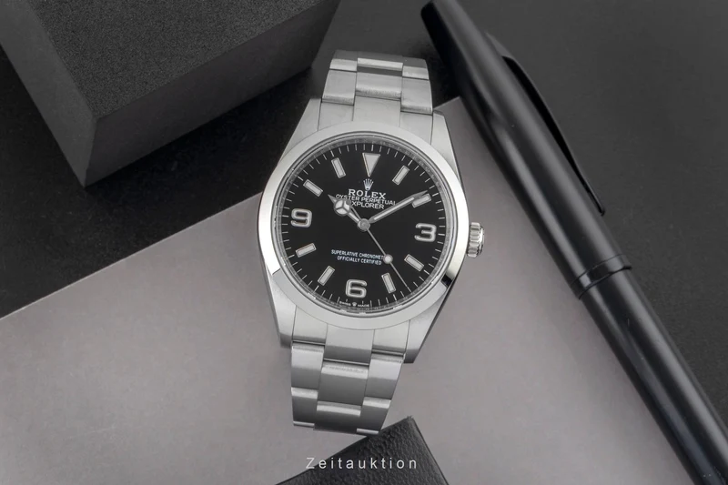 Rolex Explorer steel automatic men's watch 124270 [2605986]