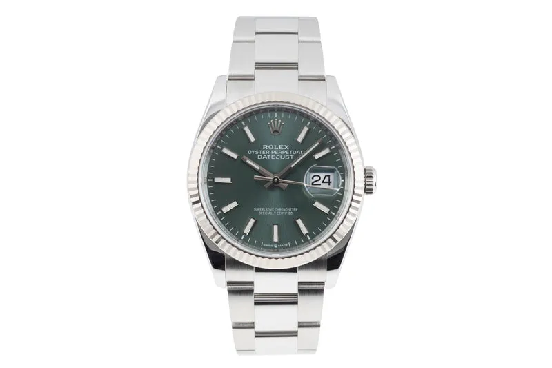 Rolex Datejust steel / white gold automatic men's watch 126234 [2605806]