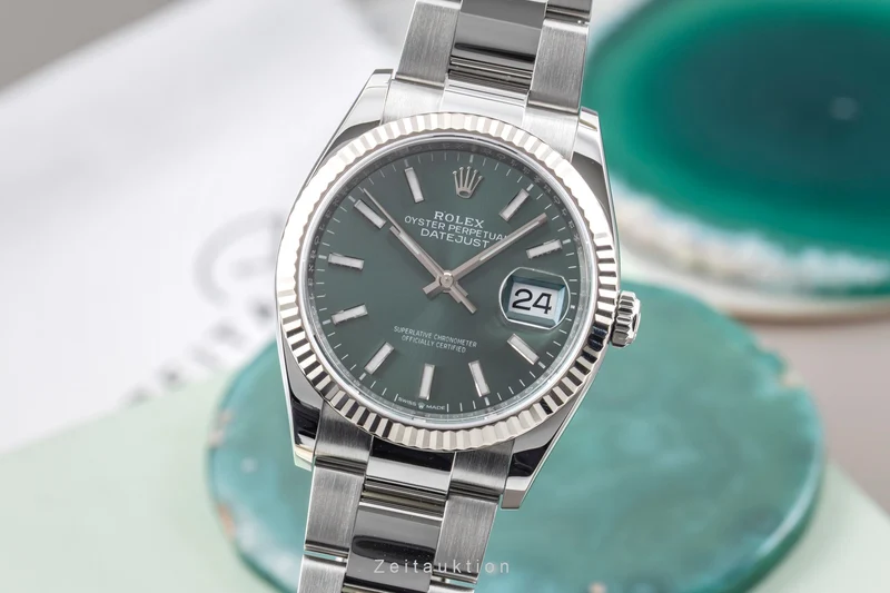 Rolex Datejust steel / white gold automatic men's watch 126234 [2605806]