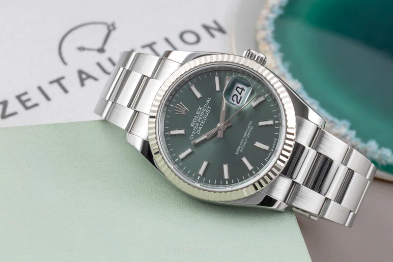 Rolex Datejust steel / white gold automatic men's watch 126234 [2605806]