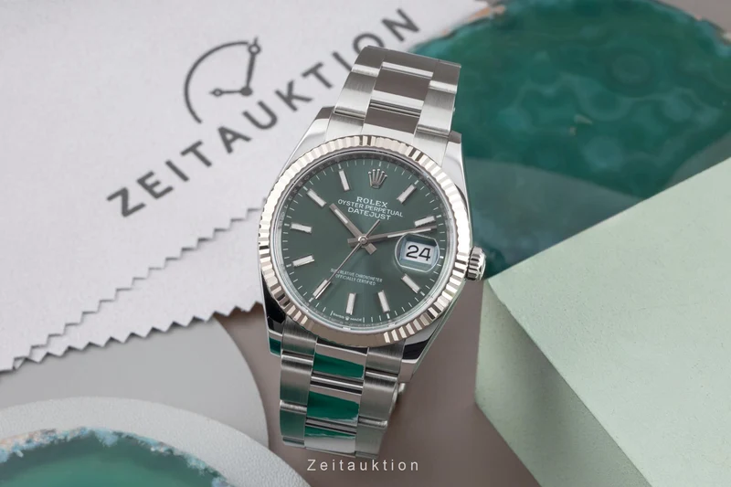 Rolex Datejust steel / white gold automatic men's watch 126234 [2605806]