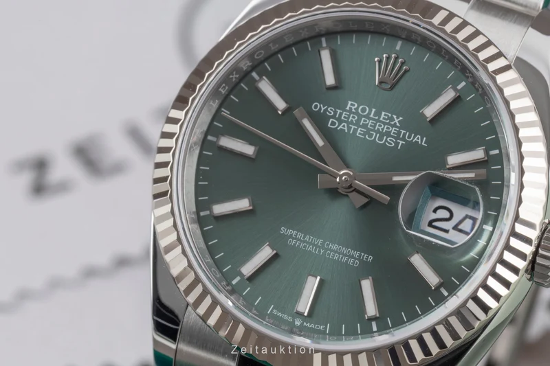 Rolex Datejust steel / white gold automatic men's watch 126234 [2605806]