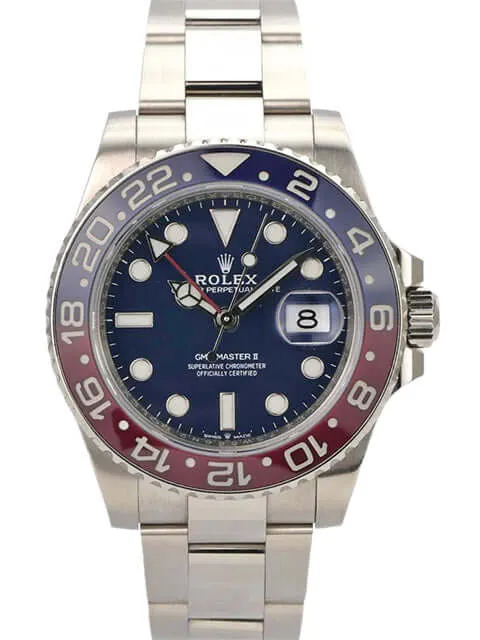 Rolex GMT-Master II Weißgold 126719BLRO Blau