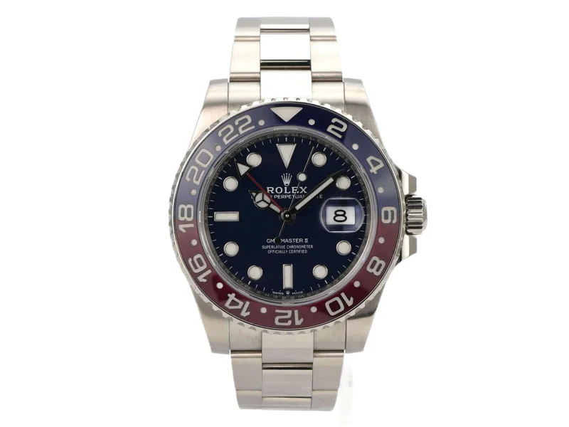 Rolex GMT-Master II Weißgold 126719BLRO Blau