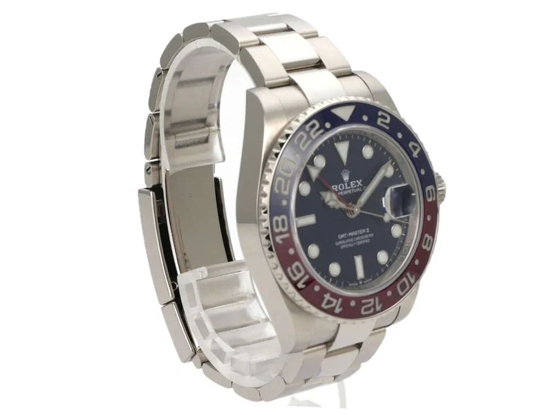 Rolex GMT-Master II Weißgold 126719BLRO Blau