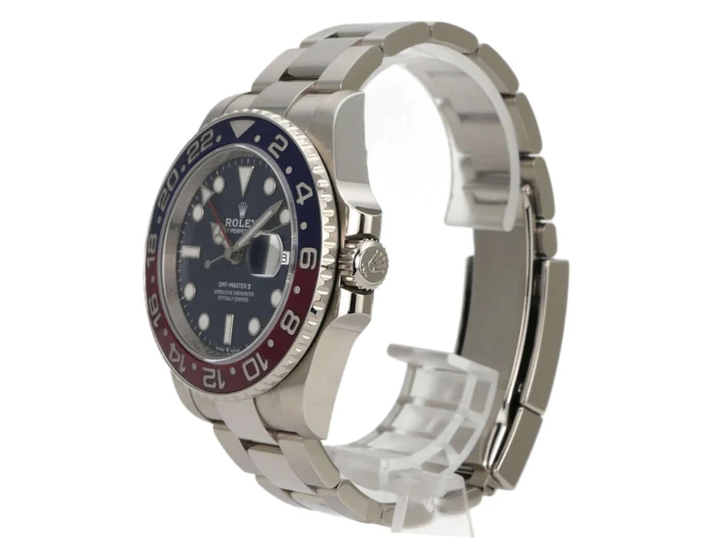 Rolex GMT-Master II Weißgold 126719BLRO Blau