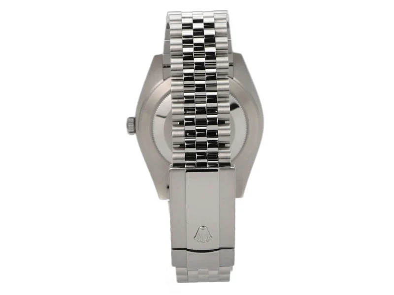 Rolex Datejust 41 Edelstahl 126300 Rhodium Römisch Jubile-Band