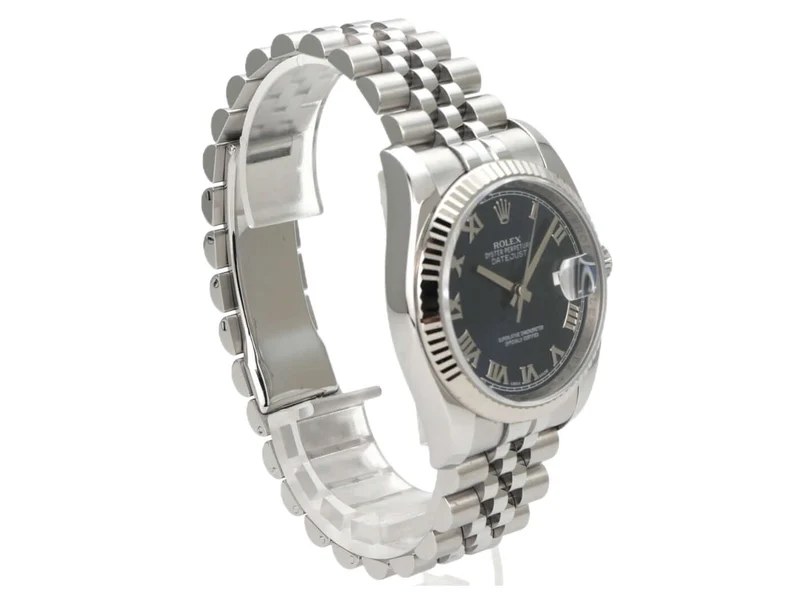 Rolex Datejust 36 Ref. 116234 Blau Römisch Jubile-Band