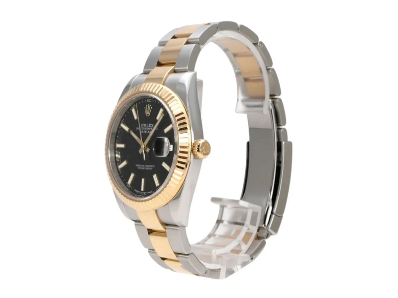 Rolex Datejust 41 Edelstahl Gelbgold 126333 Schwarz