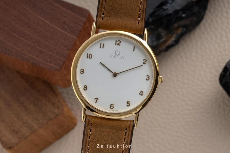 Omega De Ville gilt-brass quartz men's watch 195.0075.2 [2605500]