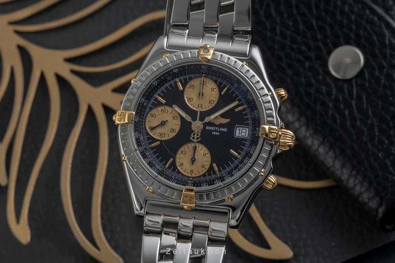 Breitling Chronomat chronograph gilt / steel automatic men's watch B13050 [2504179]