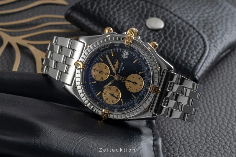 Breitling Chronomat chronograph gilt / steel automatic men's watch B13050 [2504179]