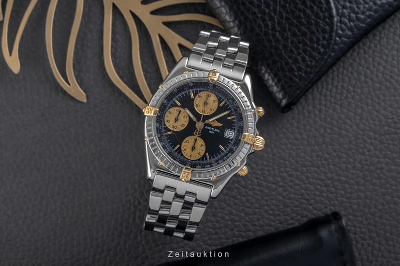 Breitling Chronomat chronograph gilt / steel automatic men's watch B13050 [2504179]