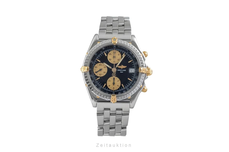 Breitling Chronomat chronograph gilt / steel automatic men's watch B13050 [2504179]