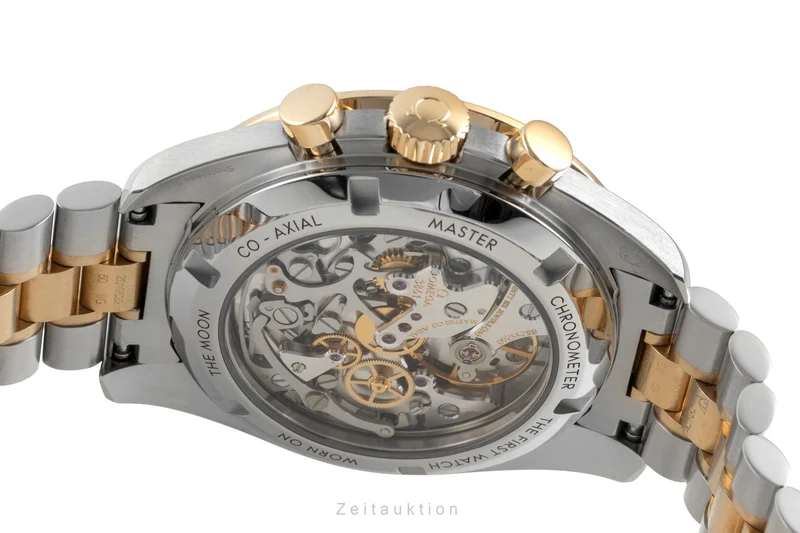 Omega Speedmaster Moonwatch chronograph steel / gold manual winding men's watch 310.20.42.50.02.001 LP: 20400EUR [2605886]