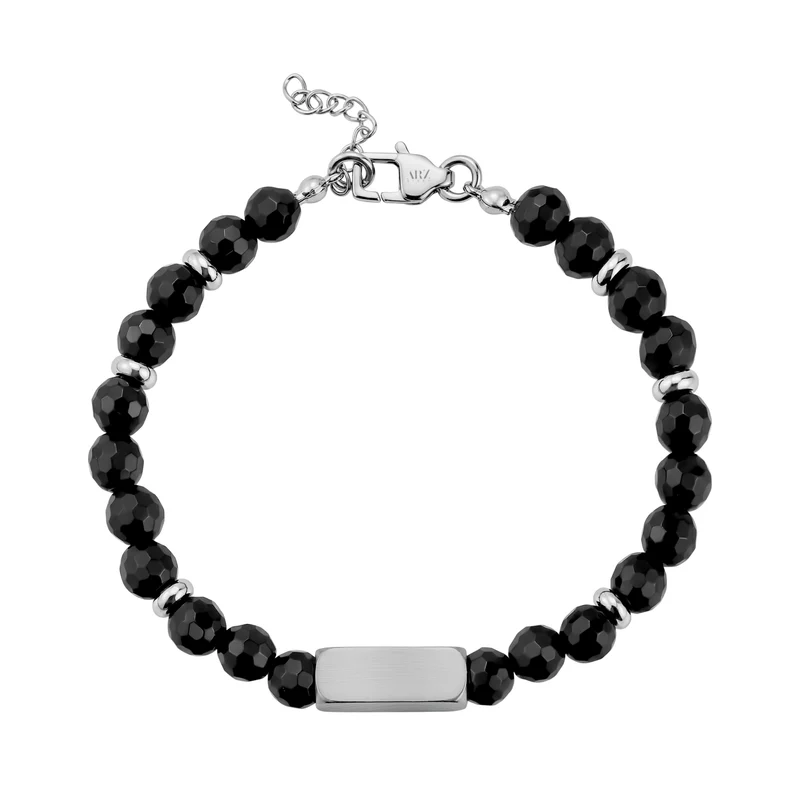 Armband aus Steinperlen mit Gravurmöglichkeit