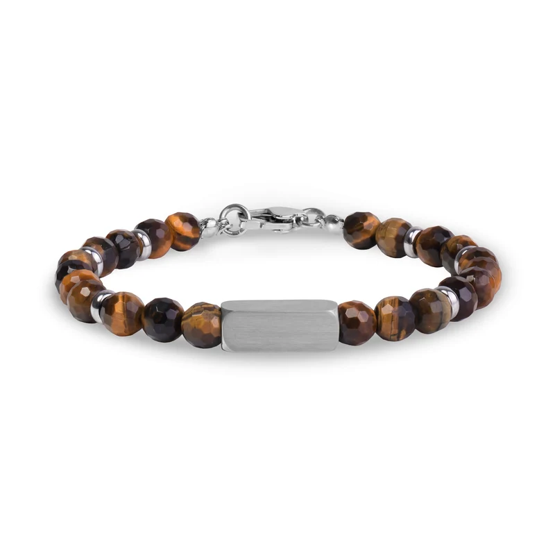 Armband aus Steinperlen mit Gravurmöglichkeit