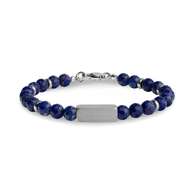 Armband aus Steinperlen mit Gravurmöglichkeit