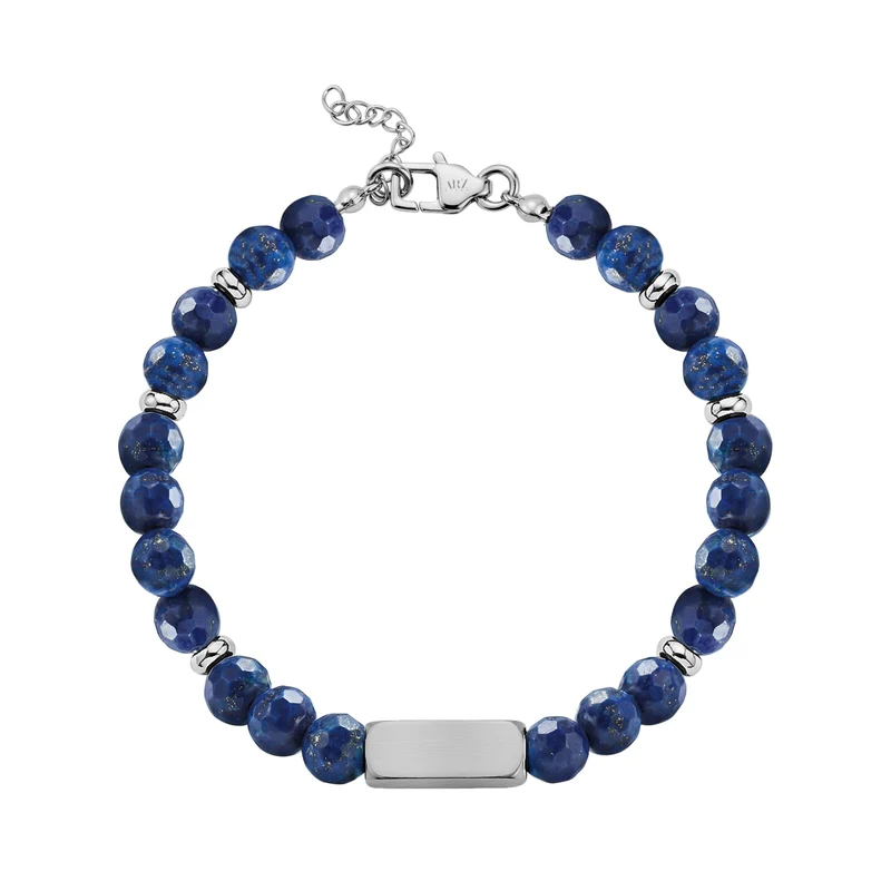Armband aus Steinperlen mit Gravurmöglichkeit