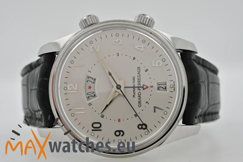 Girard Perregaux Traveller II GMT Alarm 4940 Silver Dial GP Service 2026