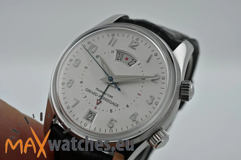 Girard Perregaux Traveller II GMT Alarm 4940 Silver Dial GP Service 2026