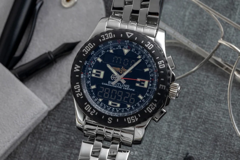 Breitling Airwolf chronograph Steel / rubber quartz men's watch A78364 [2605742]