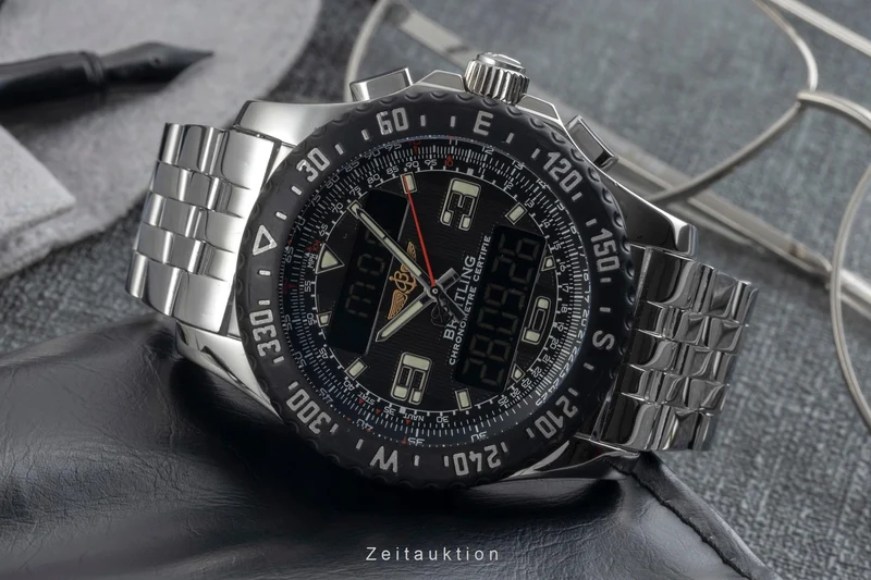 Breitling Airwolf chronograph Steel / rubber quartz men's watch A78364 [2605742]