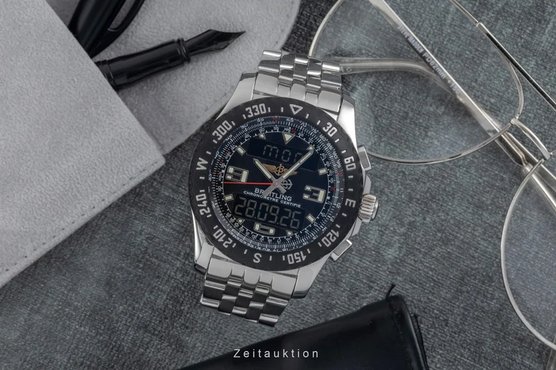 Breitling Airwolf chronograph Steel / rubber quartz men's watch A78364 [2605742]