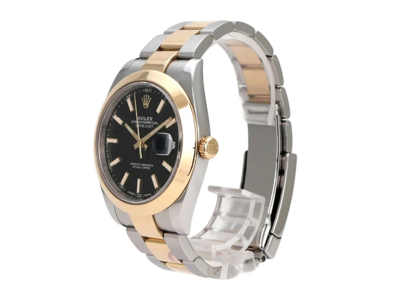 Rolex Datejust 41 Edelstahl Gelbgold 126303 Schwarz